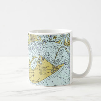 Taza De Café Mapa del vintage de la Florida de la isla de