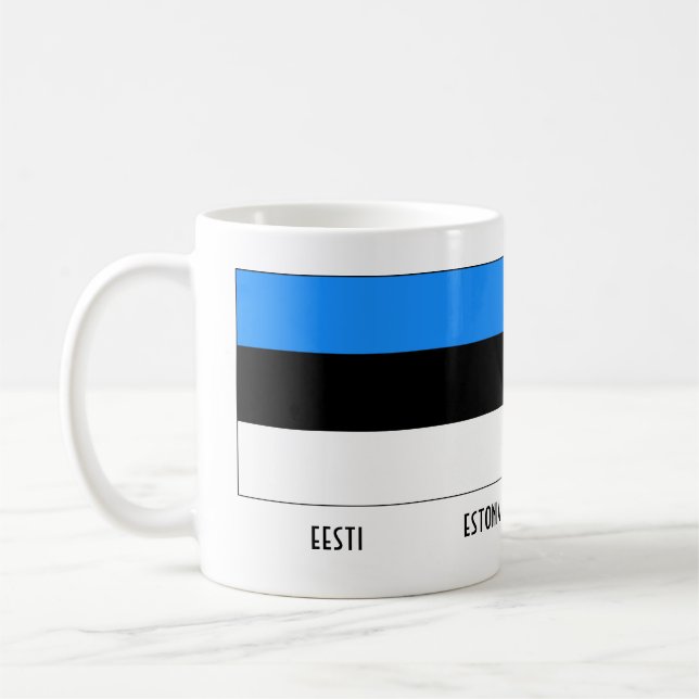 Taza De Café Mapa estonia de Estonia (Izquierda)