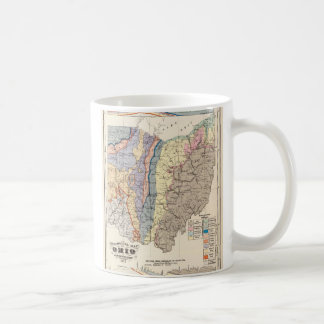 Taza De Café Mapa geológico de Ohio