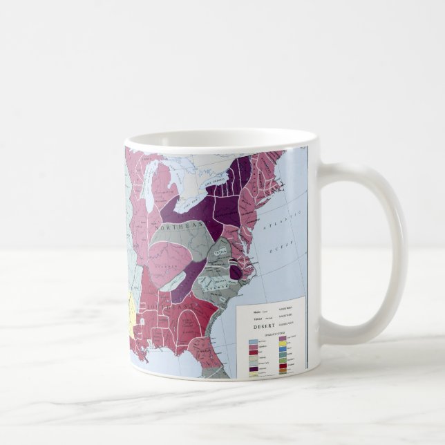 TAZA DE CAFÉ MAPA: INDIOS AMERICANOS (Derecha)