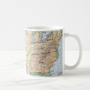 Taza De Café Mapa: Los E.E.U.U. Expansion, 1905
