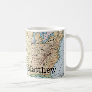 Taza De Café Mapa: Los E.E.U.U. Expansion, 1905