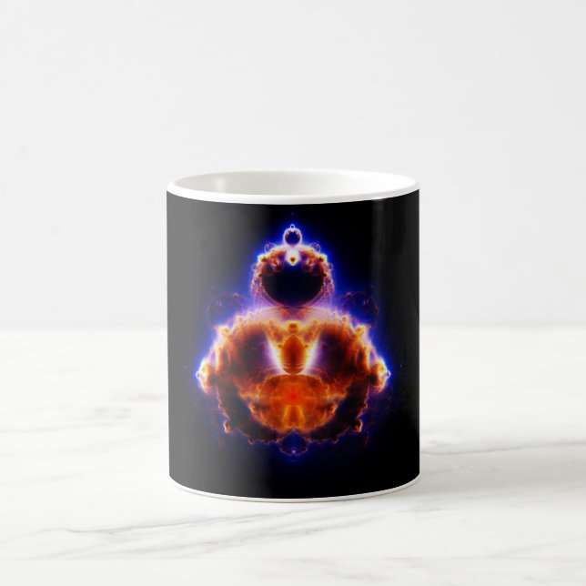 Taza De Café Mapa Mandelbrot Gautama Buddha determinado de (Centro)
