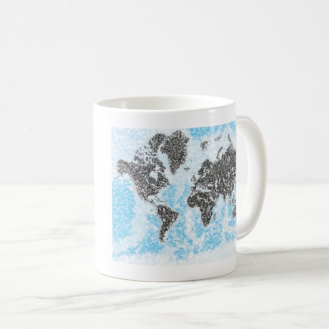 Taza De Café Mapa mundial (Anverso derecho)