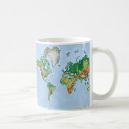 Taza De Café Mapa mundial