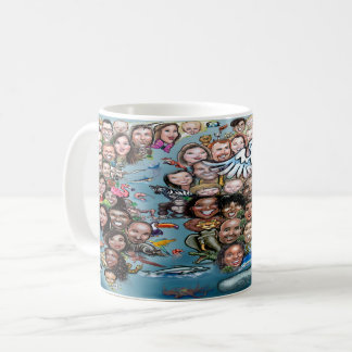 Taza De Café Mapa Mundial de la Paz