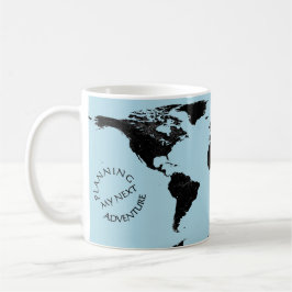 Taza De Café Mapa Mundial - Planeando Mi Próxima Aventura - Per