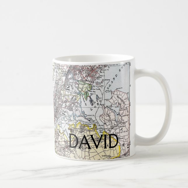 Taza De Café Mapa: New York-area, 1906 (Derecha)