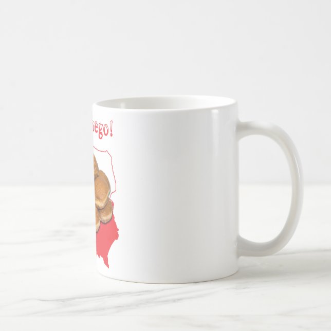 Taza De Café Mapa polaco de Paczki Smacznego (Derecha)