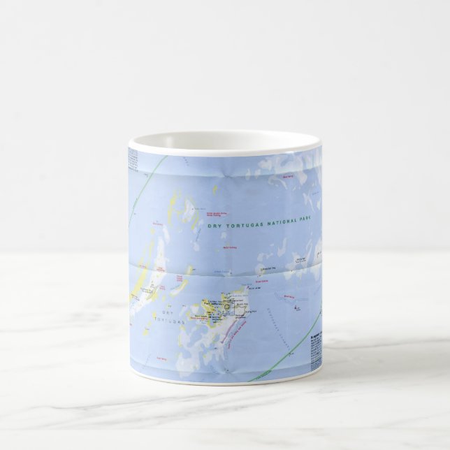 Taza De Café Mapa seco de Tortugas (Centro)