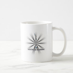 Taza De Café Mapa septentrional 2,0 de la bandera de Mariana