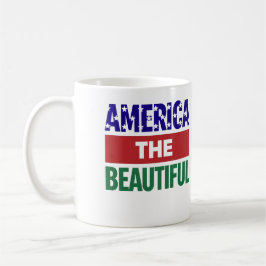 Taza De Café Mapa Topográfico de América La Hermosa
