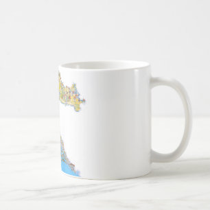 Taza De Café Mapa turístico de Croacia, mapa del turistička d