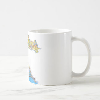 Taza De Café Mapa turístico de Croacia, mapa del turistička del