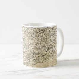 Taza De Café Mapa vintage de Munster Leinster de Irlanda del Su