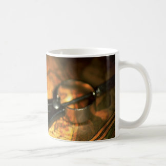 Taza De Café Mapa y brújula antiguas