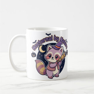 Taza De Café Mapache brujita nocturna por naturaleza