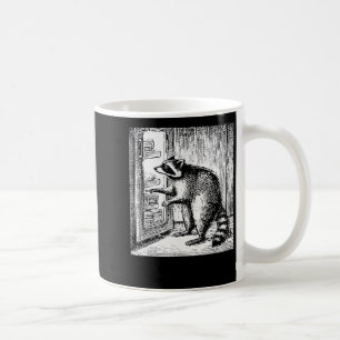 Taza De Café Mapache buscando significado y snacks humorísticoR