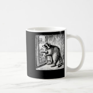 Taza De Café Mapache buscando significado y snacks humorísticoR