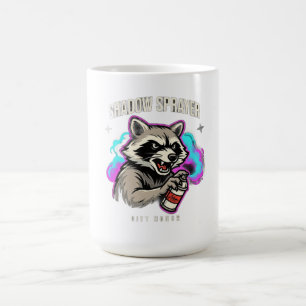 Taza De Café Mapache con Aerosol de Sombra Manga Larga