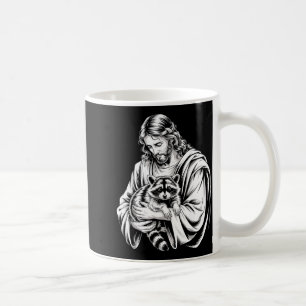 Taza De Café Mapache de basura Jesús Mapache Mapache destrozado