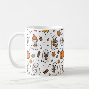 Taza De Café Mapache de café fantasma patrón de calabaza de oto