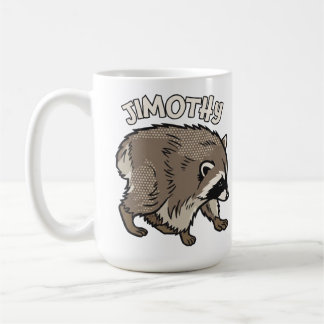 Taza De Café Mapache de estilo cómico Jimothy Animal
