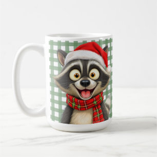 Taza De Café Mapache de Navidad
