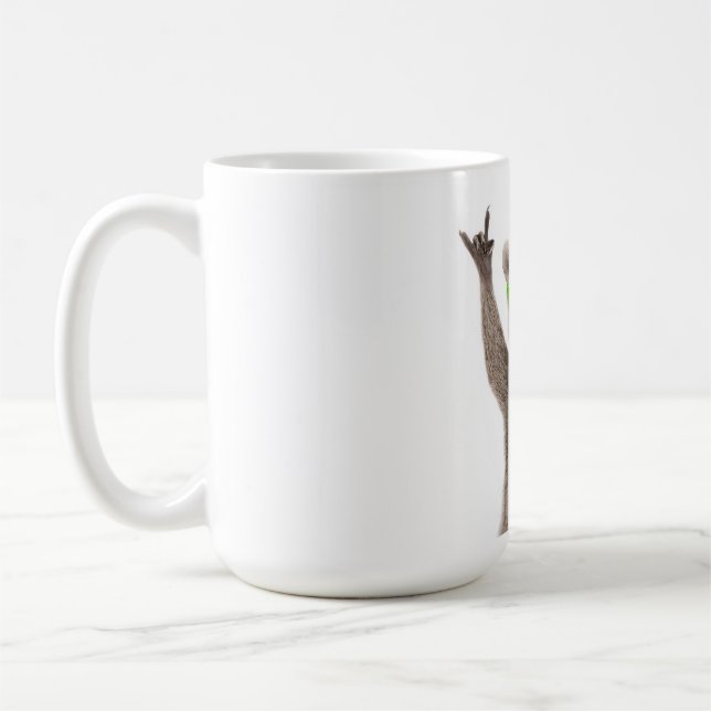 Taza De Café Mapache divertido (Izquierda)