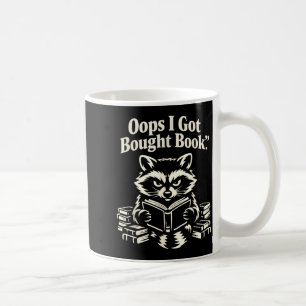 Taza De Café Mapache divertido leyendo libro comprado Ups