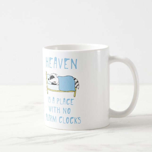 Taza De Café Mapache: El cielo es un lugar sin los (Derecha)