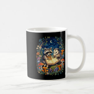Taza De Café Mapache oposum divertido cottagecore fairycore