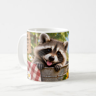 Taza De Café Mapache Un Poco Travieso