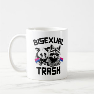 Taza De Café Mapache y zarigüeya basura bisexuales