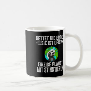 Taza De Café Mapaches Astronautas de Protección Ambiental