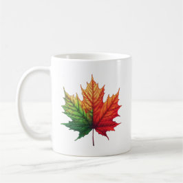 Taza De Café Maple Fall Leaf Classic Ceramic