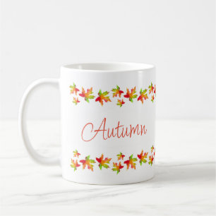 Taza De Café Maple Leaf Garland Coffee Mug