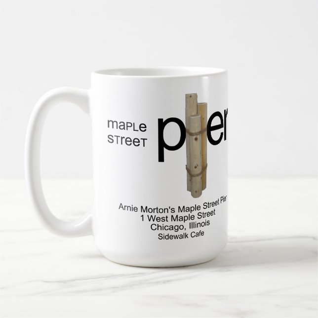 Taza De Café Maple Street Pier, Chicago, Illinois (Izquierda)