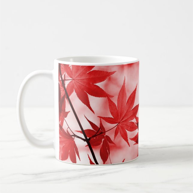 Taza De Café Maple Trees Leaves Design-2997 (Izquierda)