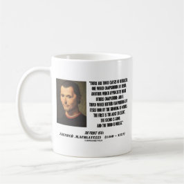 Taza De Café Maquiavelo tres clases de cita de los intelectos