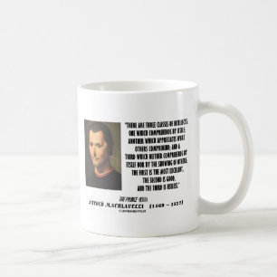 Taza De Café Maquiavelo tres clases de cita de los intelectos