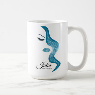 Taza De Café Maquillaje con efecto del purpurina