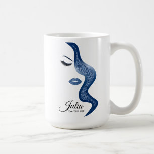 Taza De Café Maquillaje con efecto purpurina