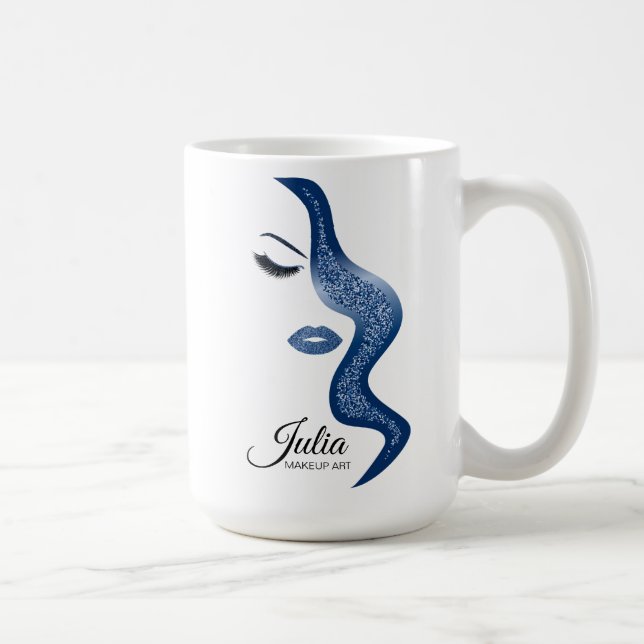 Taza De Café Maquillaje con efecto purpurina (Derecha)