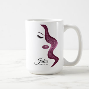 Taza De Café Maquillaje con efecto purpurina