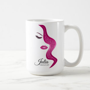 Taza De Café Maquillaje con efecto purpurina
