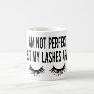 Taza De Café Maquillaje lindo No soy perfecta pero mis pestañas