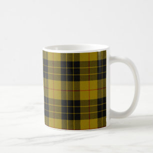 Taza De Café Maquillaje tartán amarillo chapa