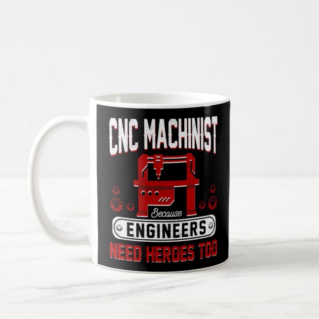 Taza De Café Máquina CNC porque los ingenieros también necesita (Izquierda)