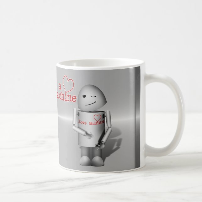 Taza De Café Máquina de amor (Lil' Robo-x9) (Derecha)